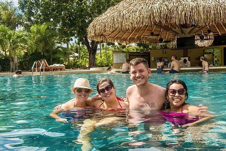 Grimes Dentistry staff at the pool