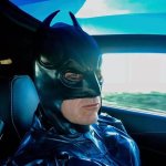 Dr. Grimes in Batman costume